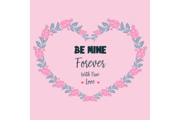 Discover the Elegance of Pattern Wallpaper of Card Be Mine