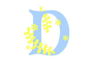Discovering the Elegance of Floral Alphabet - D