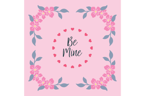 Elegant Greeting Card Design Be Mine: A Timeless Expression of Affection