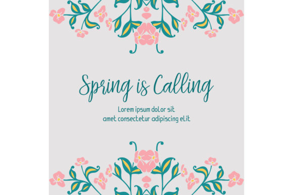 Elegant Poster of Spring Calling: Welcoming the Season with Style