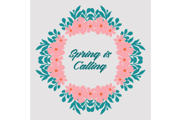 Elegant Spring Calling Poster Decor: A Fresh and Inviting Design for Your Next Event