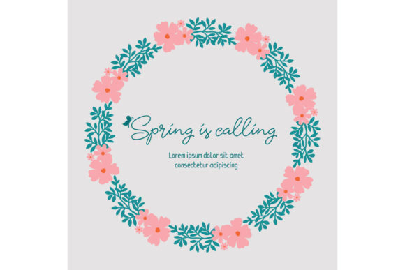 Elegnant Spring Calling Card Concept