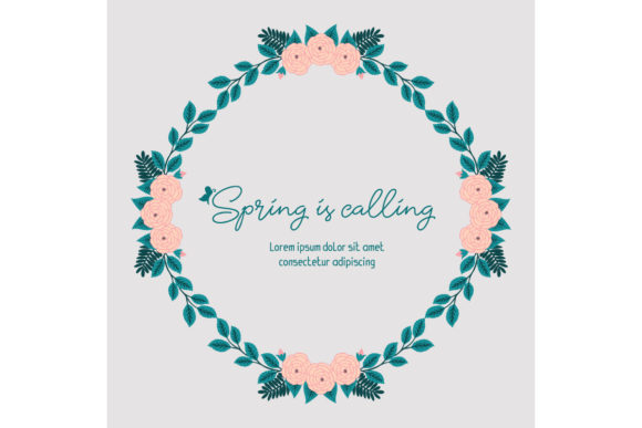 Embrace the Charm of Beautiful Spring Calling Card Design