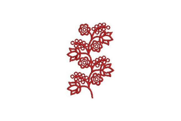 Explore the Charm of Redwork Flowers Embroidery