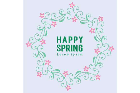 Exploring Template Design for Happy Spring Card: A Perfect Blend of Elegance and Nature