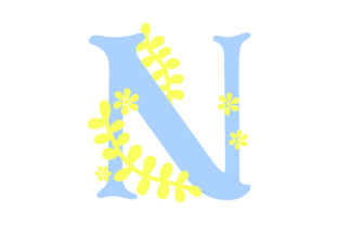 Exploring the Floral Alphabet - N: A Versatile Design Element for Creative Projects