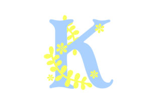 Floral Alphabet - K: A Design Essential