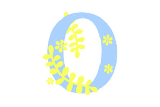 Floral Alphabet - O: Elevate Your Design with Elegance