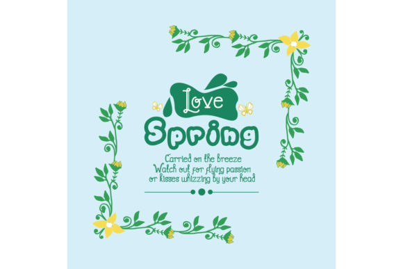 Simple Love Spring Greeting Card Concept: A Fresh and Modern Way to Express Affection
