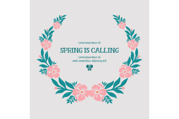Simple Spring Calling Card Design: Fresh and Inviting
