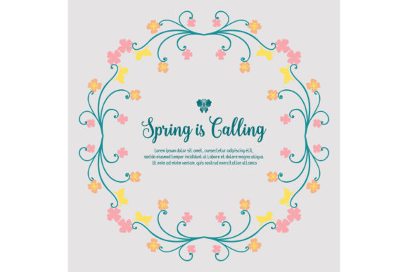 Spring Greeting Card Design: Fresh and Floral