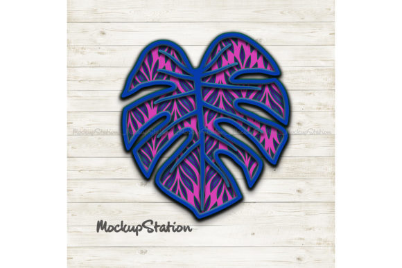 Strategic Use of Monstera Leaf 3D Layered Mandala for Creative and Business Success