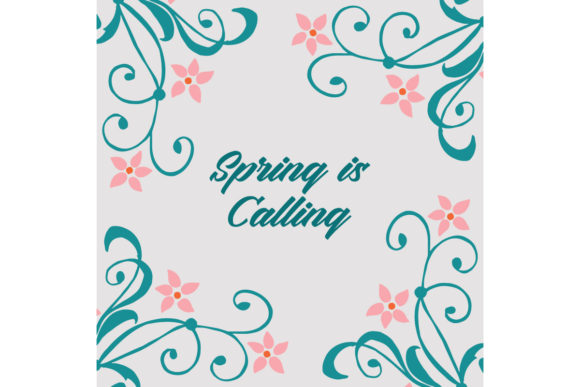 Welcome Spring with Elegance: The Perfect Spring Calling Template Design